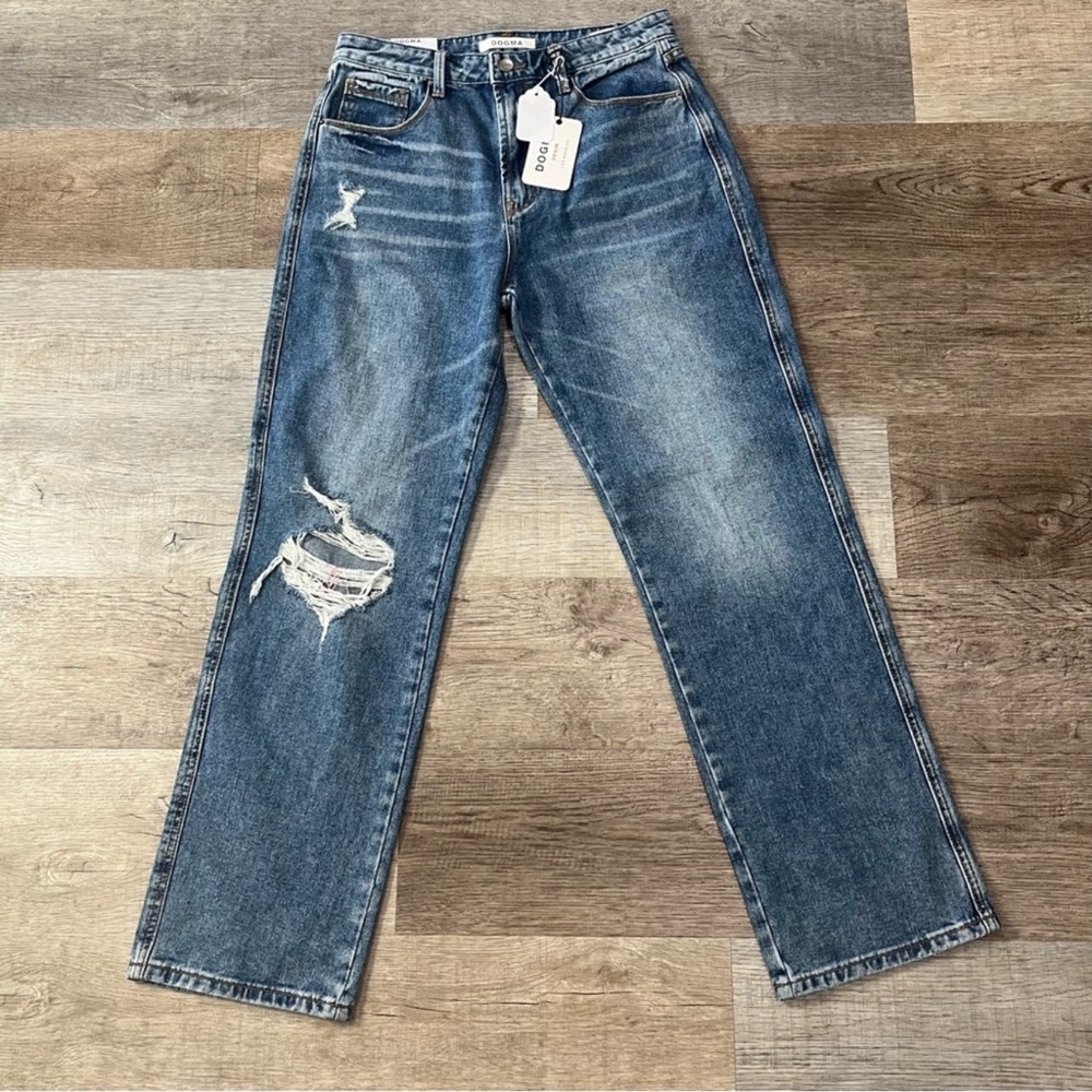 DOLLS KILL DOGMA SIZE 11 HIGH RISE STRAIGHT